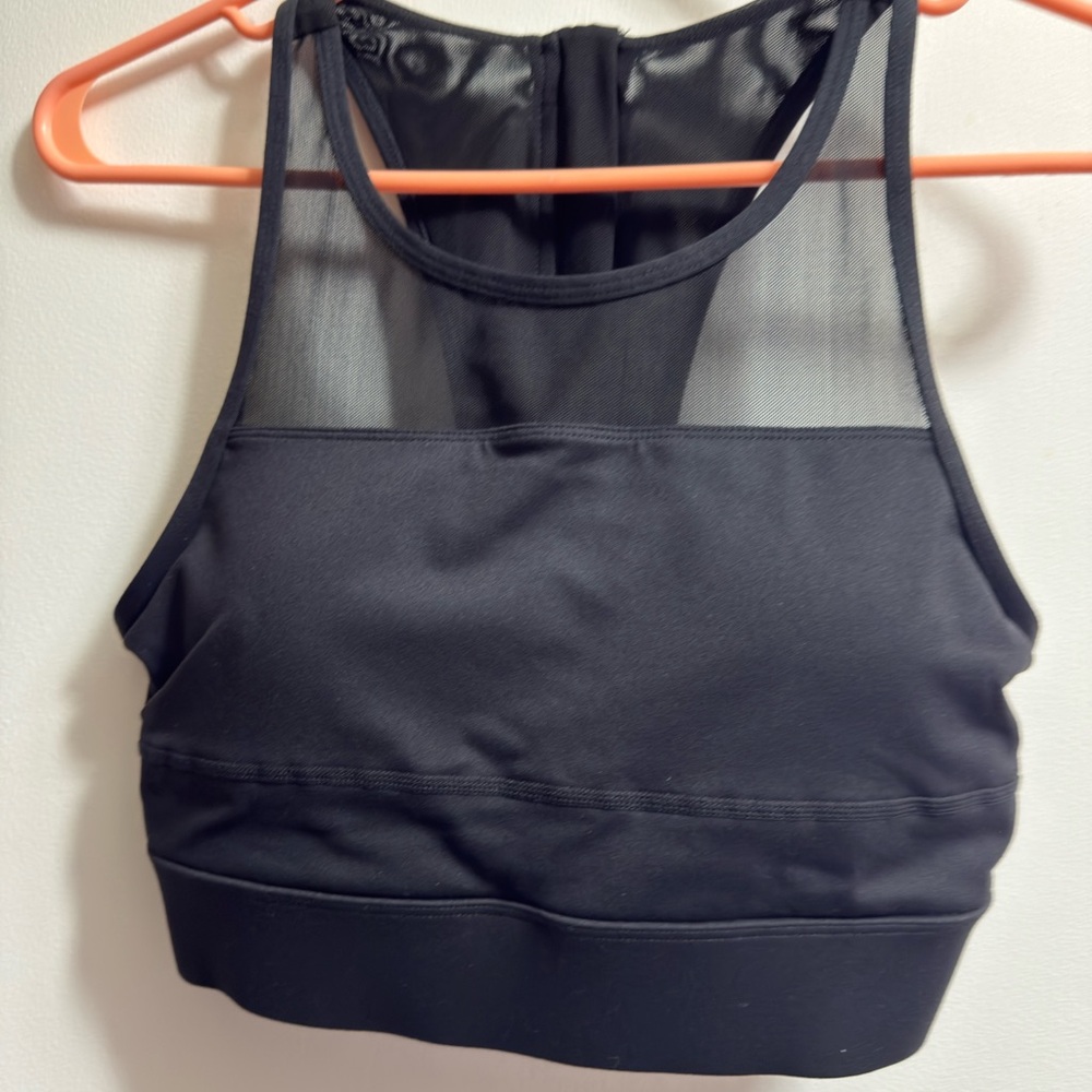 ZYIA Black Mesh Sports Bra